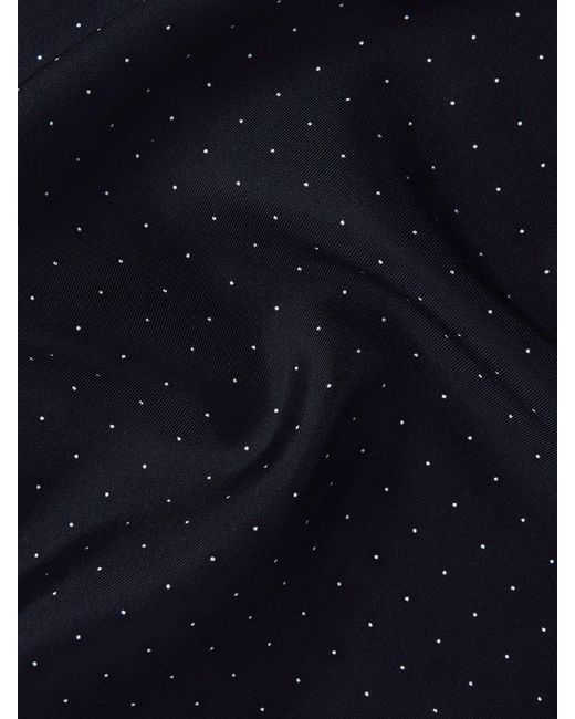 Reiss Blue Liam - Navy Polka Dot Silk Pocket Square, One for men