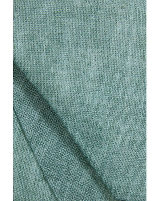 Reiss Green Vitali - Pistachio Melange Linen Tie, One for men