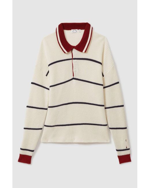 The Upside Natural Oversized Cotton Polo Jumper