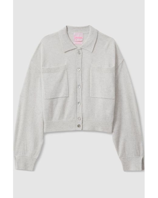 Crush Gray Collection Cashmere Relaxed Cardigan