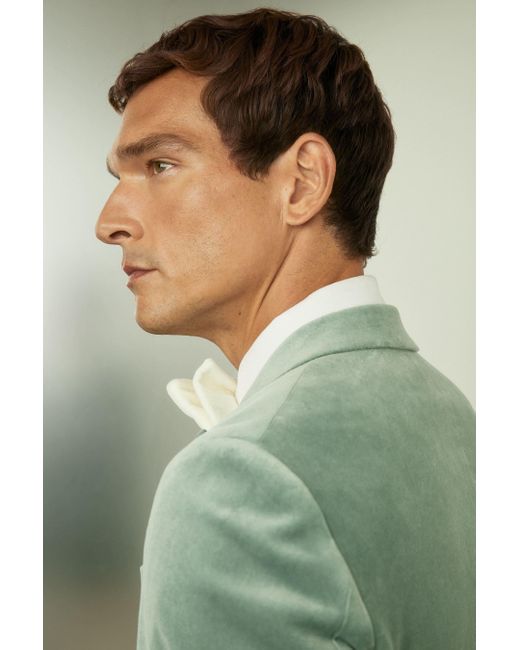 Reiss Green Apsara Blazer Cotton , Mint for men