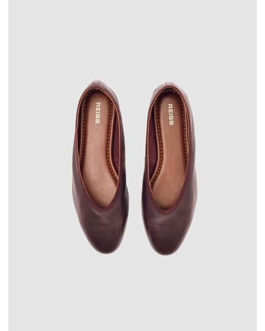 Reiss Multicolor Nappa Leather Ballet Flats