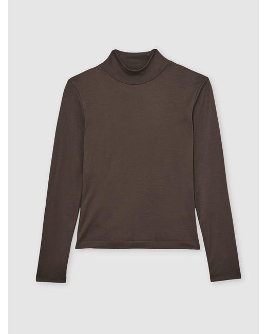 Reiss Multicolor Lyocell-Blend Funnel-Neck Top