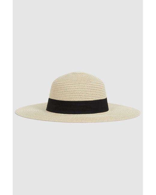Reiss Multicolor Lexi - Natural Lexi Woven Wide Brim Hat