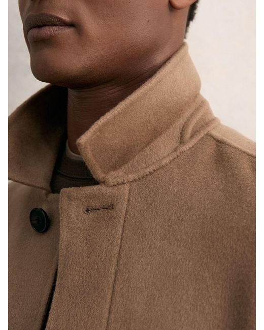 Reiss Green Wool Blend Double Face Button Jacket for men