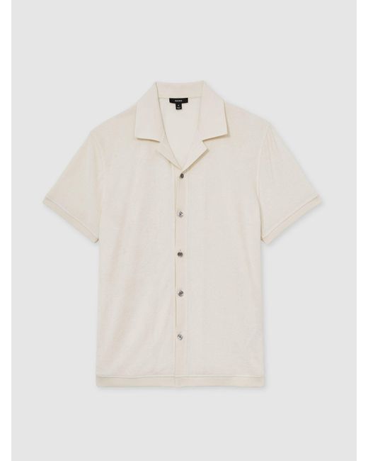 Reiss Natural Cotton Blend Towelling Shirt for men