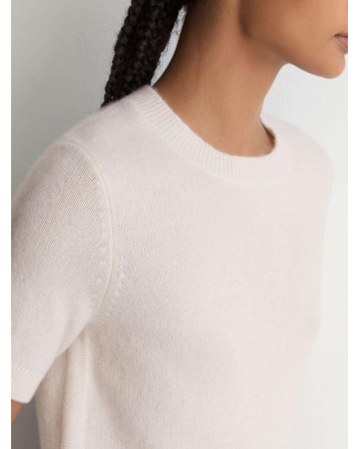 Reiss Natural Cashmere Crew-Neck T-Shirt