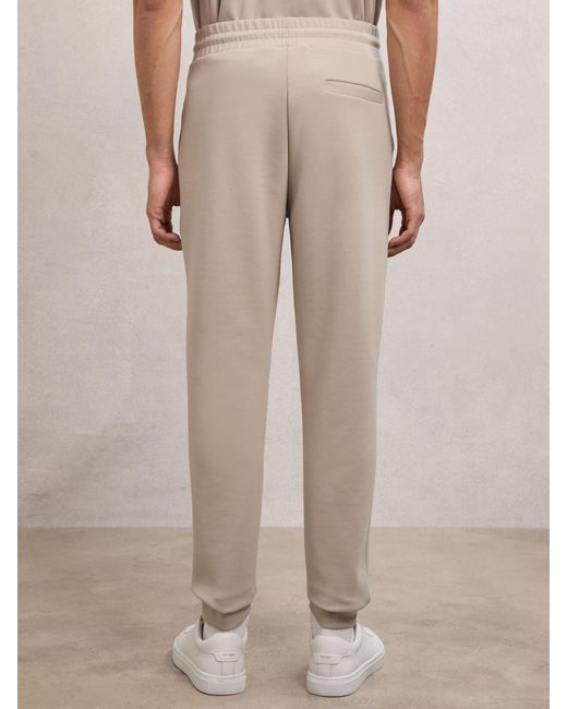 Reiss Natural Interlock Drawstring Joggers for men