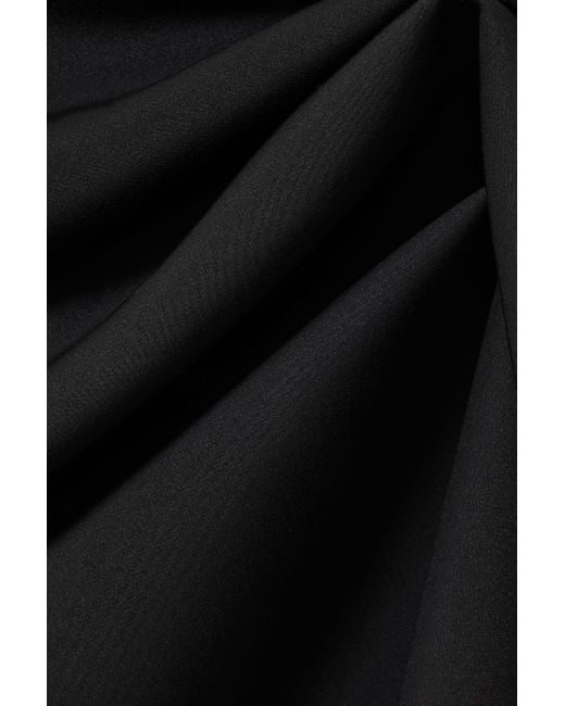 Acler Black Ruffle Side Mini Dress