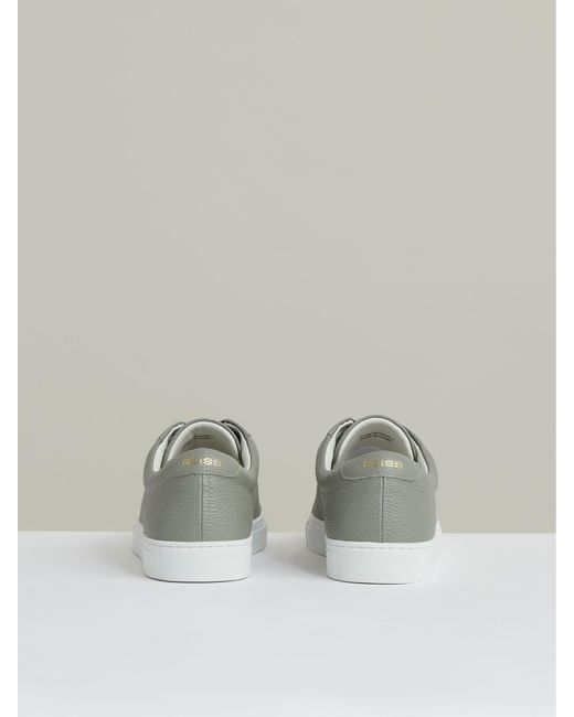 Reiss Multicolor Tumbled-Leather Low-Top Trainers for men