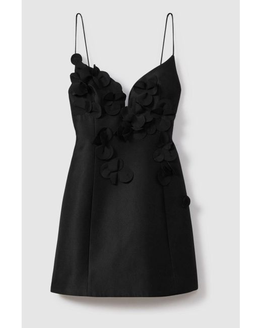 Acler Black Ruffle Mini Dress