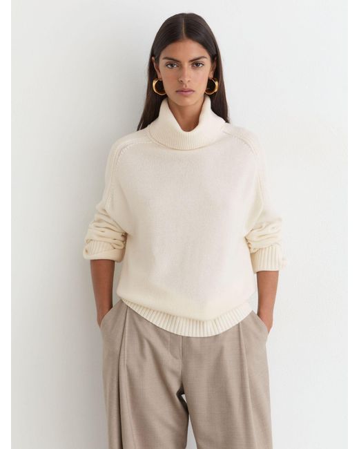 Reiss Natural Wool-Cashmere Roll-Neck Jumper