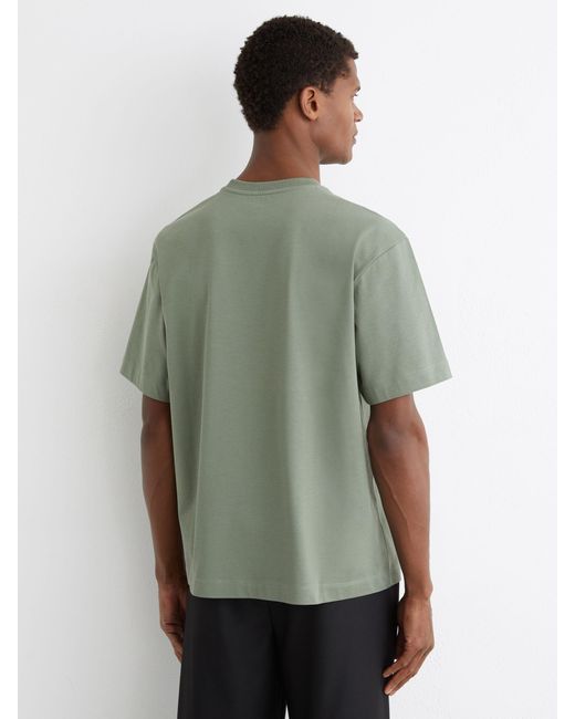 Reiss Tate - Sage Green Cotton Pigment-dyed Relaxed-fit T-shirt, Xs for men