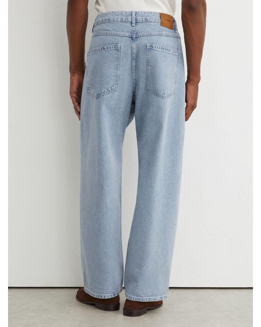 Reiss White Baggy-Fit Jeans for men