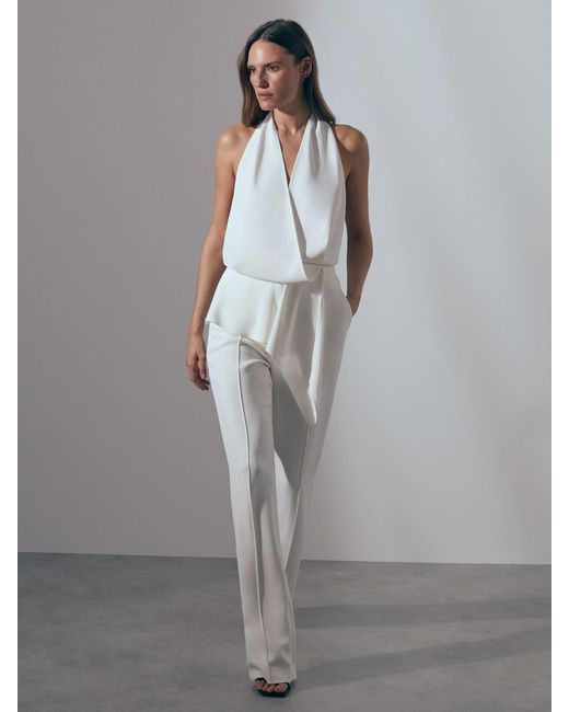 ATELIER Natural April Jumpsuit Plain