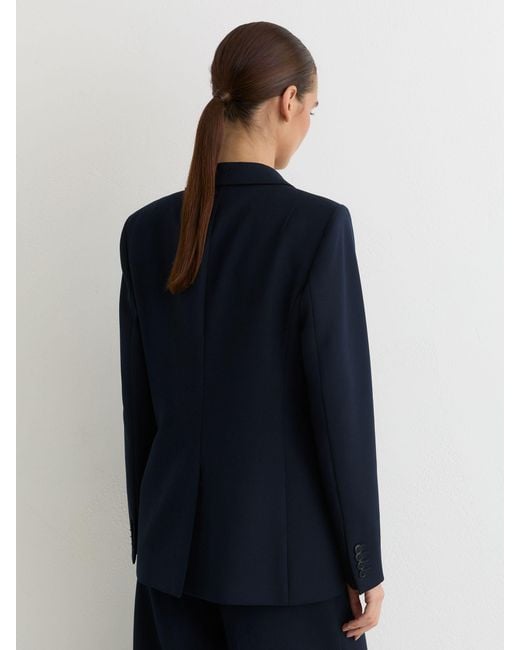 Reiss Blue Gabi Single Button Blazer