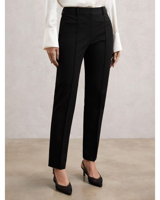 Reiss Natural Pintuck Tapered Trousers