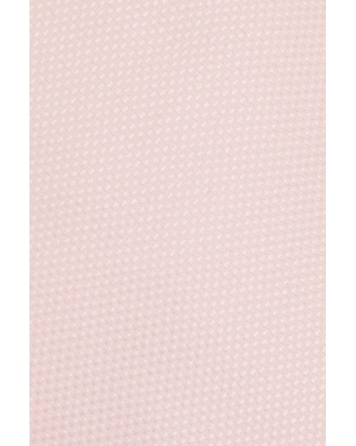 Reiss Ceremony - Light Pink Textured Tie With Silk, for men