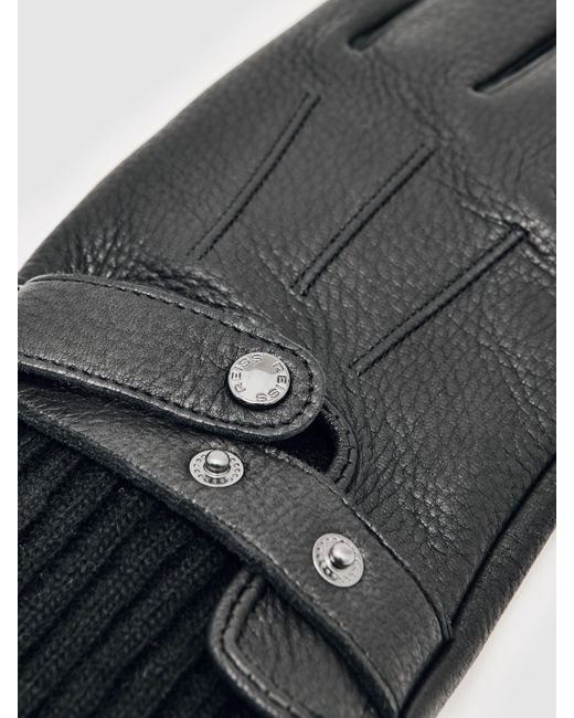 Reiss Sanford - Black Gloves, L for men