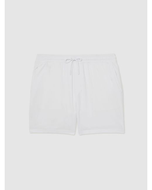 Reiss Natural Drawstring Swim Shorts for men