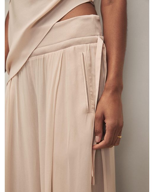Reiss Gray Royal Ballet Chiffon Trousers