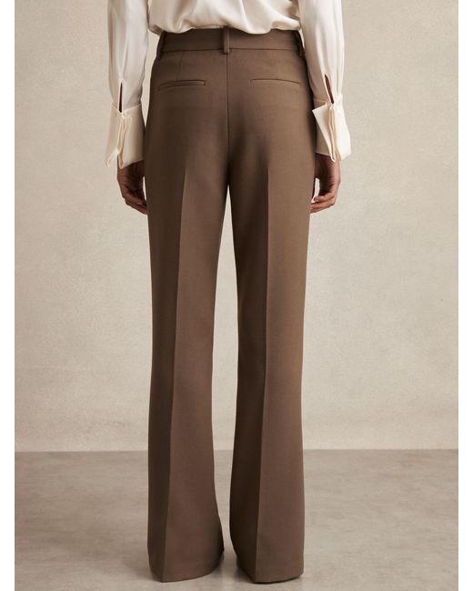 Reiss Natural Petite Flared Suit Trousers
