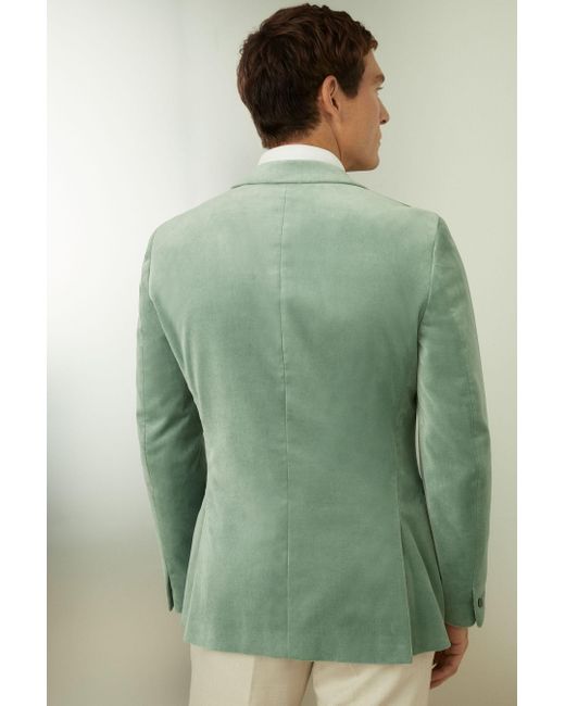 Reiss Green Apsara Blazer Cotton , Mint for men