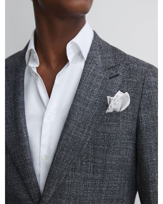 Reiss Gray Ceremony Pocket Square for men