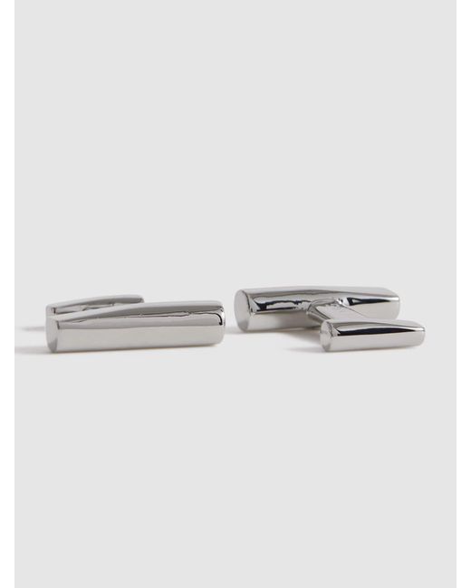 Reiss White Bar Cufflinks for men