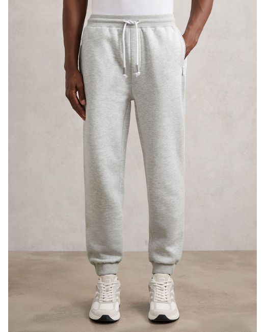 Reiss Natural Cotton-Blend Drawstring Joggers for men