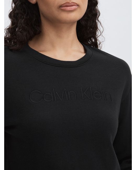 Calvin Klein Black Relaxed Logo Sweatshirt