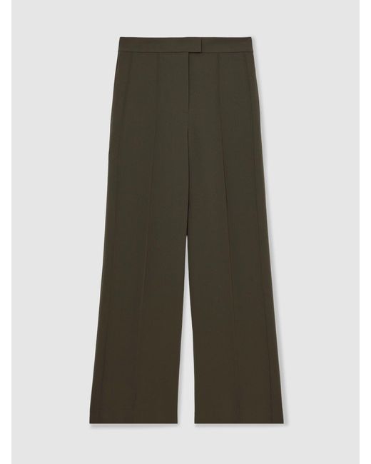 Reiss Natural Atelier Crepe Wide-Leg Trousers