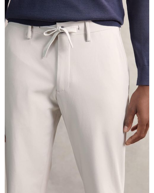 Reiss Blue Technical Stretch Relaxed Trousers for men