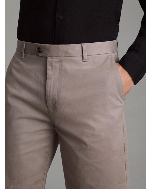 Reiss Gray Wicket - Mushroom Wicket Modern Fit Chino Shorts for men
