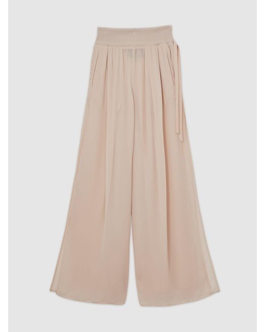 Reiss Gray Royal Ballet Chiffon Trousers