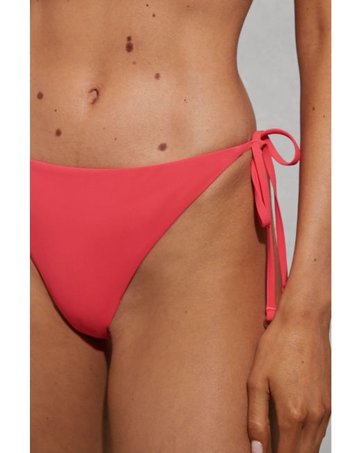 Reiss Red Riah - Coral Triangle Halter Neck Bikini Top, Us 8