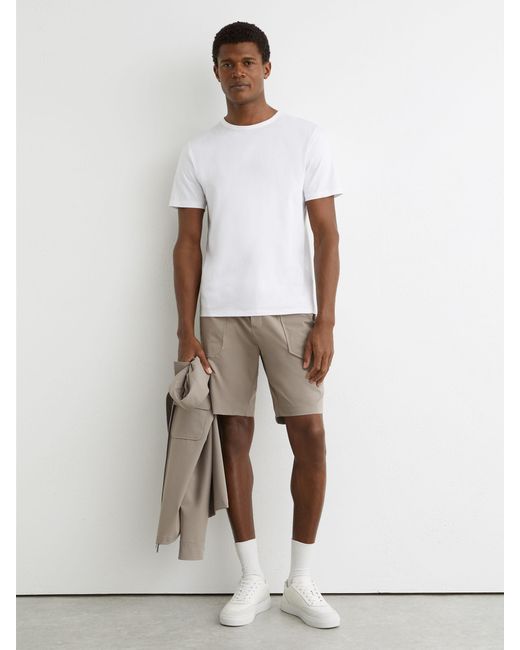Reiss White Ascend Technical Drawstrings for men