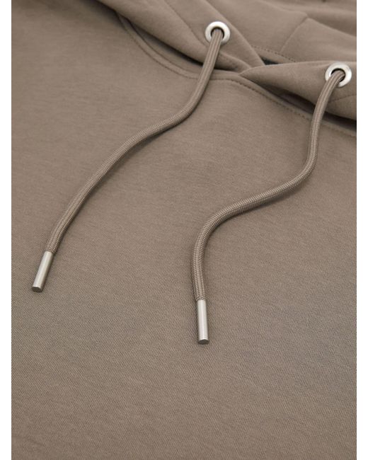 Reiss Natural Premium Interlock Relaxed-Fit Hoodie for men