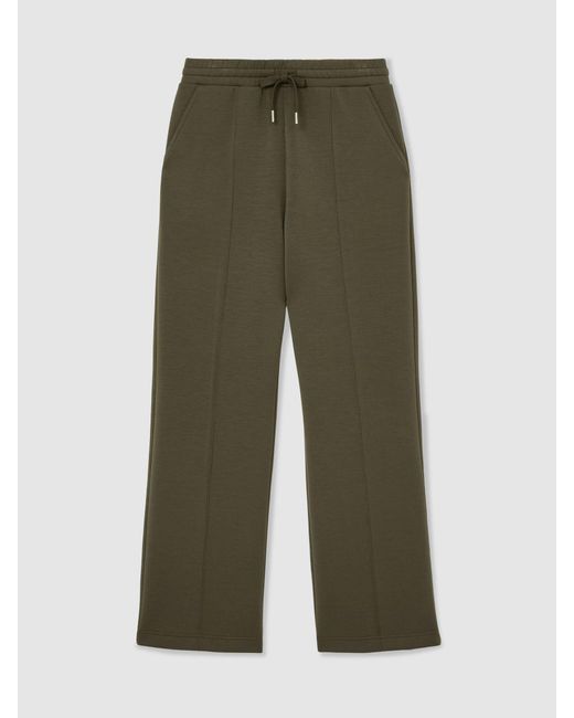 Reiss Multicolor Premium Interlock Wide-Leg Joggers