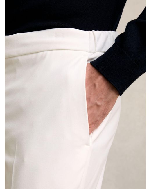 Reiss Natural Slim Fit Internal Drawstring Trousers for men