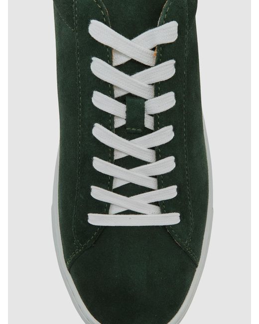 Reiss Green Finley Low-Top Trainers for men