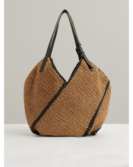 Reiss Olescha - Natural Raffia Ruffle Tote Bag, One