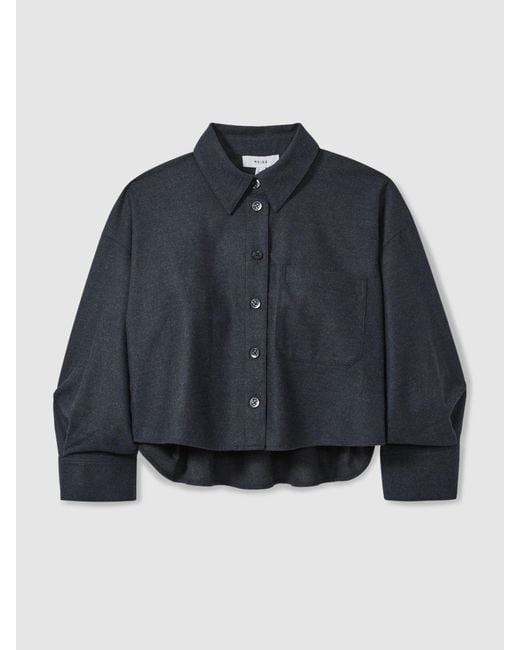 Reiss Black Lenny Shirt Plain