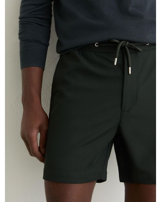 Reiss White Textured Drawstring Shorts for men