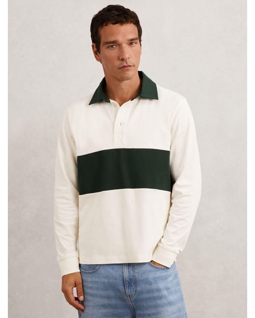 Reiss Multicolor Cotton Colour-Block Rugby Shirt for men