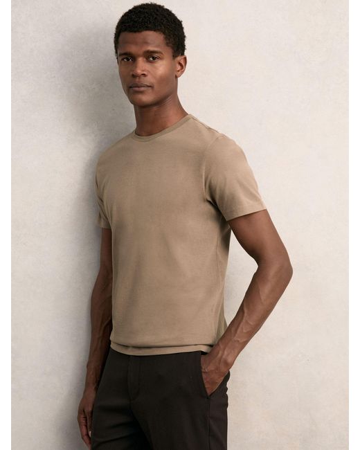 Reiss Natural Cotton Crew-Neck T-Shirt for men