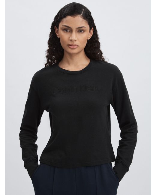 Calvin Klein Black Relaxed Logo Sweatshirt