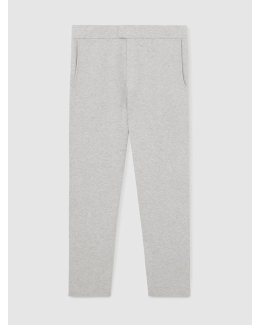 Reiss Natural Tapered Fit Knitted Trousers for men