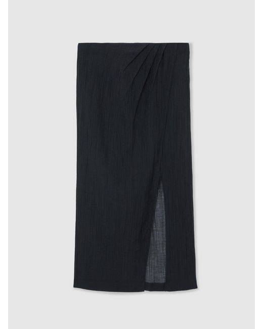 Reiss White Cotton-Blend Gauze Wrap Beach Skirt