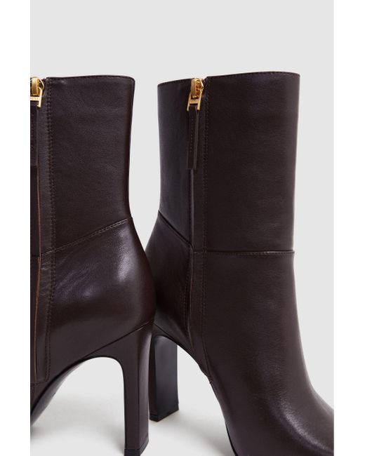 reiss ruby leather ankle boots
